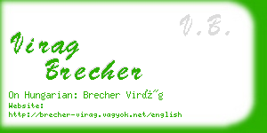 virag brecher business card